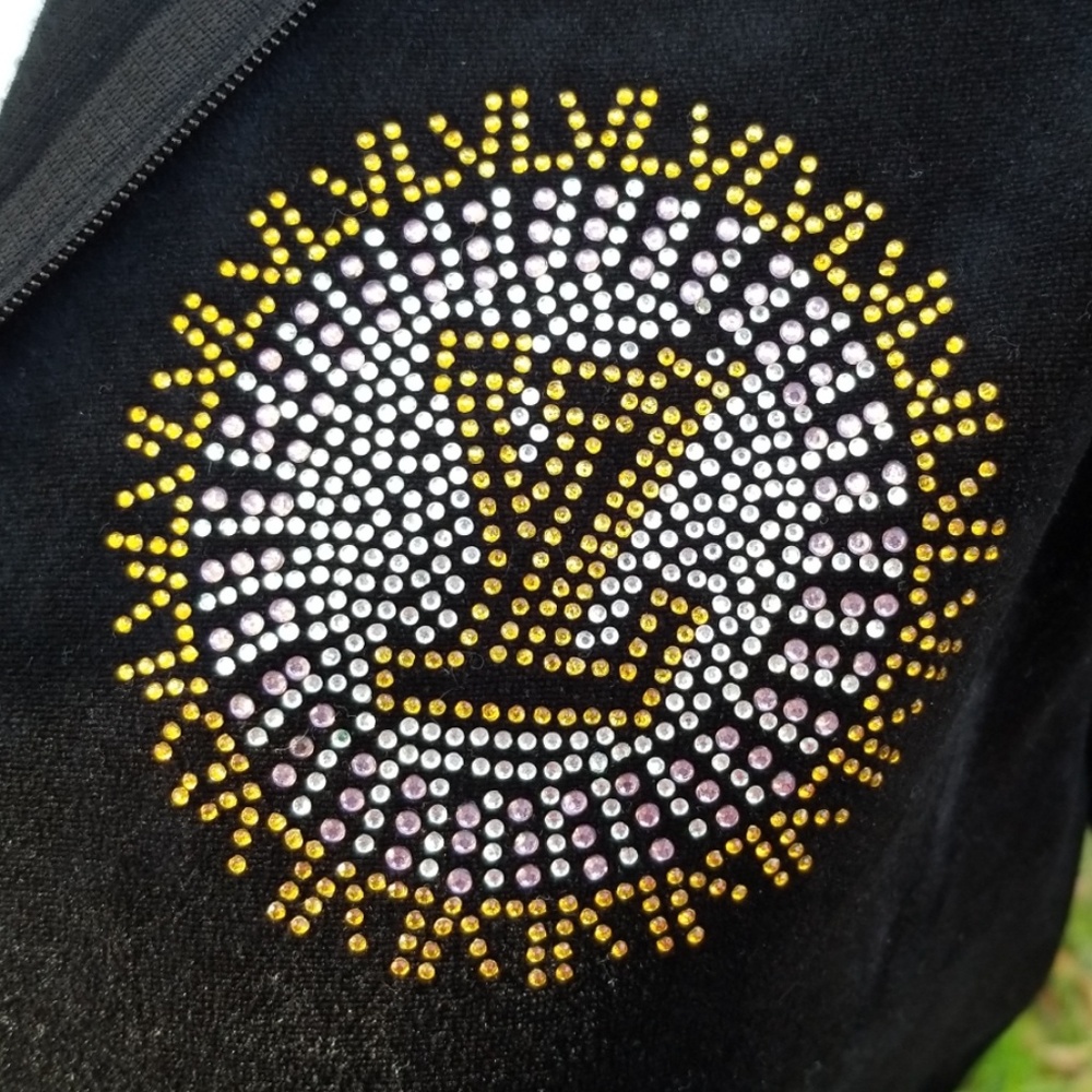 SOLD!Louis Vuitton vintage black velvet track suit - Picture 2 of 8